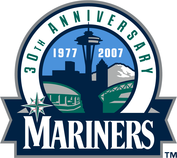 Seattle Mariners 2007 Anniversary Logo t shirts iron on transfers